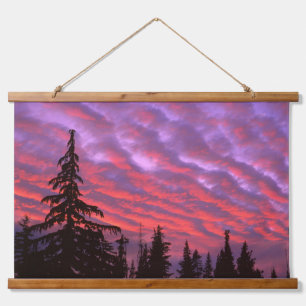 Three Sisters Wilderness, Oregon Wandteppich Mit Holzrahmen