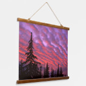 Three Sisters Wilderness, Oregon Wandteppich Mit Holzrahmen (Gewinkelt)