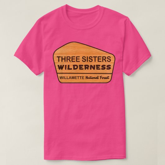 Three Sisters Wilderness Willamette National Fores T-Shirt (Design vorne)