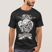 Three Skulls with Crown T-Shirt (Vorderseite)