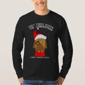 Three Sleeps Until Christmas Insomnia T-Shirt (Vorderseite)