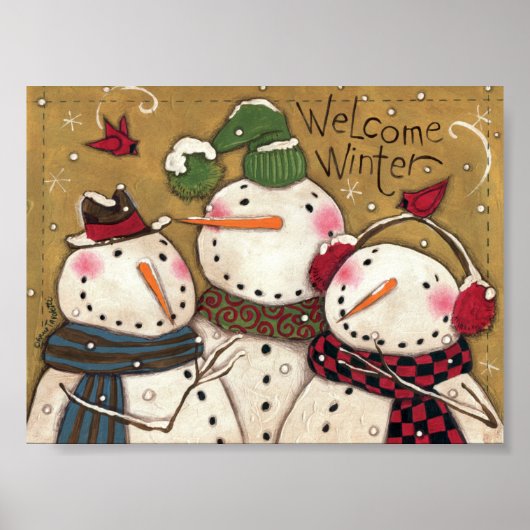 Three Snowmen Poster (Vorne)