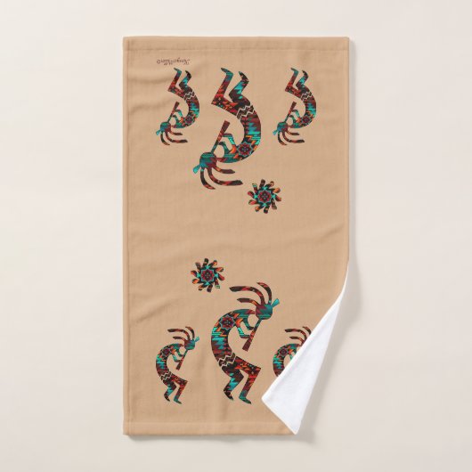 Three Southwest Kokopelli Badetuch Set (Handtuch)