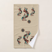 Three Southwest Kokopelli  Badhandtuch Set (Handtuch)