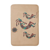 Three Southwest Kokopelli Bath Mat Badematte (Vorderseite Vertikal)