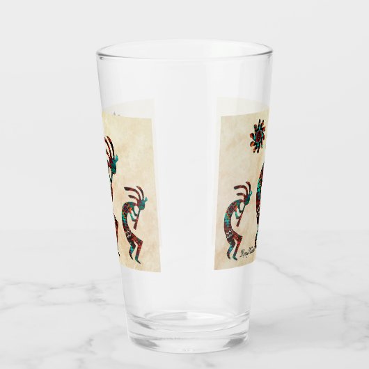 Three Southwest Kokopelli Glas (Rechts)