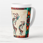 Three Southwest Kokopelli Latte Tasse (Rechte Ecke)
