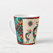 Three Southwest Kokopelli Latte Tasse (Linke Ecke)