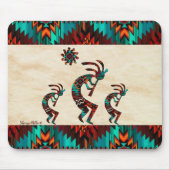 Three Southwest Kokopelli Mousepad (Vorne)