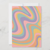 Three Spirit 3rd Birthday Invitation - Girl (Pink) Einladung (Rückseite)