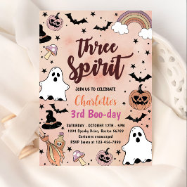 Three Spirit Halloween 3. Geburtstags-Party Einladung