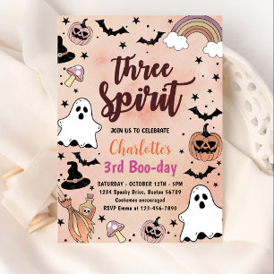 Three Spirit Halloween 3. Geburtstags-Party Einladung