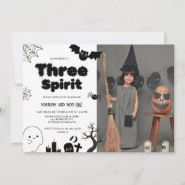 Three Spirit Halloween 3. Geburtstags Party Einladung