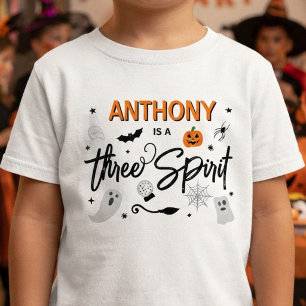 Three Spirit! Halloween 3. Geburtstagsfeier Kleinkind T-shirt