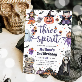 Three Spirit Halloween Ghost 3. Geburtstag Einladung