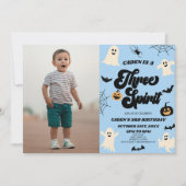 Three Spirit Halloween Party 3. Geburtstag Einladung (Vorderseite)