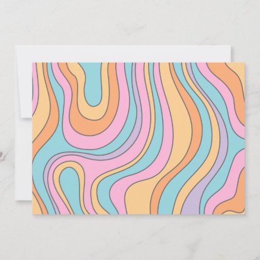 Three Spirit Hippie Halloween 3rd Birthday Einladung (Rückseite)