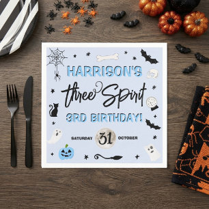 Three Spirit! Jungen Halloween 3. Geburtstagsfeier Serviette