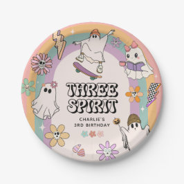 Three Spirit Retro Halloween 3. Geburtstags-Party Pappteller