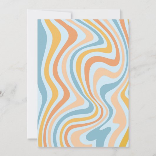 Three Spirit Retro Halloween-Party Dritter Geburts Einladung (Rückseite)