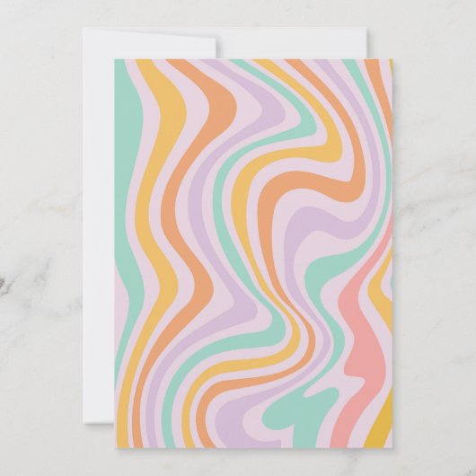 Three Spirit Retro Halloween-Party Dritter Geburts Einladung (Rückseite)