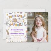 Three Spirit Spooky Groovy Halloween 3. Foto Einladung (Vorderseite)