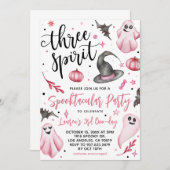 Three Spirit Spooky Halloween Geburtstag Einladung (Vorne/Hinten)