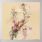 "Three Spirits Mad With Joy" von Warwick Goble Poster (Vorne)
