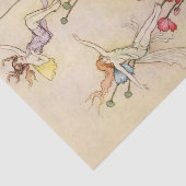 "Three Spirits Mad With Joy" von Warwick Goble Seidenpapier (Ausschnitt)