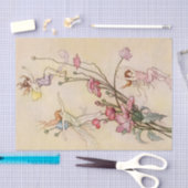 "Three Spirits Mad With Joy" von Warwick Goble Seidenpapier (Handwerk)