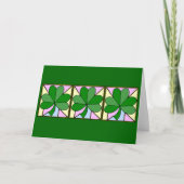 THREE SQUARES WITH SHAMROCKS, "ST. PATRICK'S DAY G KARTE (Vorderseite)