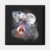 Three Ssums Moon 3 Osums Dead Moon Weird Cursed Me Magnet (Vorne)