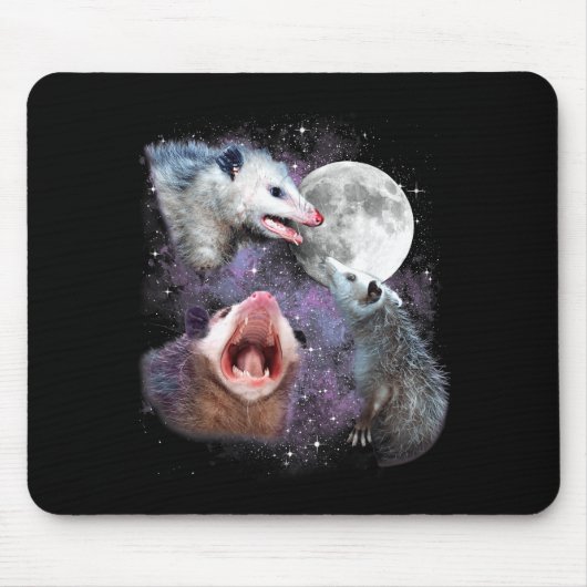 Three Ssums Moon 3 Osums Dead Moon Weird Cursed Me Mousepad (Vorne)