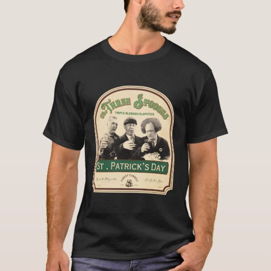 Three Stooges St Patrick's Day T-Shirt (Vorderseite)