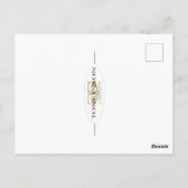 Three Strawberries on Lace Postcard Postkarte (Rückseite)