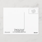 "Three Sun Conures" Bird Art Postkarte (Rückseite)