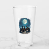 Three Tortoises Howl at Moon Wildlife Mountain Tur Glas (Vorderseite)