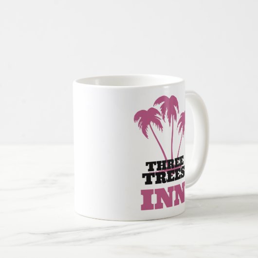 Three Trees Inn (schwarz) Kaffeetasse (VorderseiteRechts)