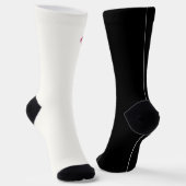 Three Trees Inn (schwarz-weiß) Socken (Gewinkelt)