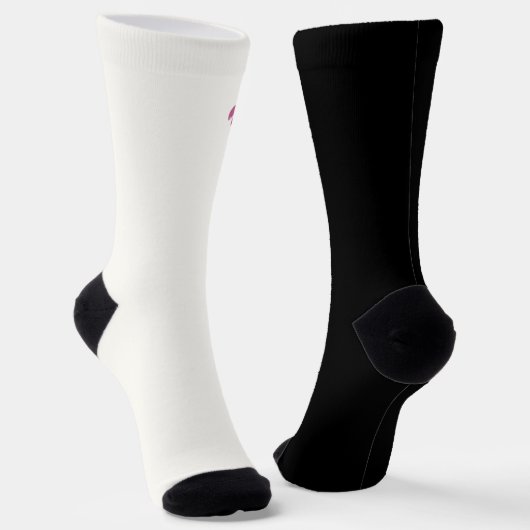 Three Trees Inn (schwarz-weiß) Socken (Gewinkelt)