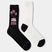 Three Trees Inn (schwarz-weiß) Socken (Rechts)