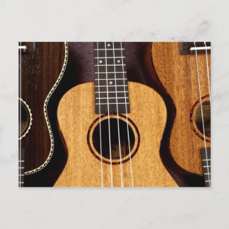 Three Ukulele Postcard Postkarte