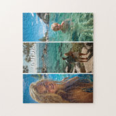 Three Vertical Strip Boho Photo 11x14 Puzzle (Vertikal)