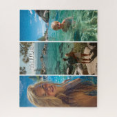 Three Vertical Strip Boho Photo 16x20 Puzzle (Vertikal)