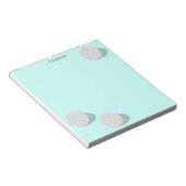 three volleyballs personalized sports notizblock (angewinkelt)