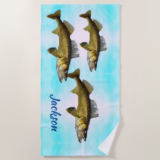 Three Walleyes Strandtuch (Vorderseite)