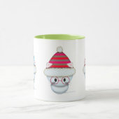 Three White Kittens Weihnachts-Tasse Tasse (Zentrum)