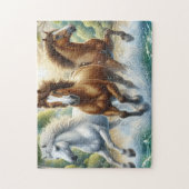 Three Wild Horses Puzzle (Vertikal)