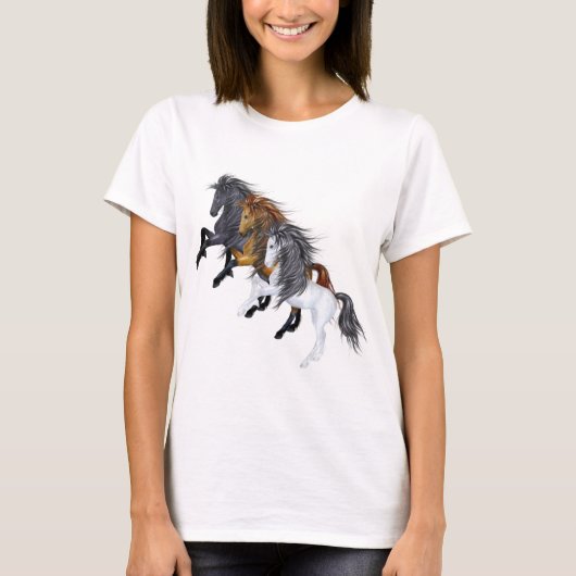 Three Wild Stallions Shirt (Vorderseite)