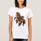 Three Wild Stallions T - Shirt (Vorderseite)